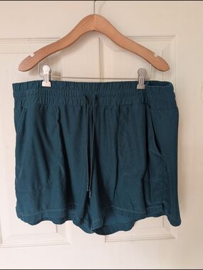 Athletic Works Women's Drawstring Shorts - Teal Green XL